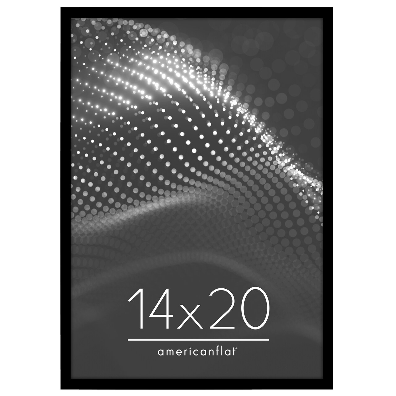 Americanflat Poster Frame - Perfect Frame for Photos and Artwork - Large Picture Frame - Polished Plexiglass - Hanging Hardware with Horizontal and Vertical Display
